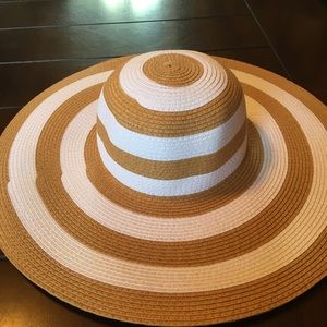 Tan and White floppy hat from A New Day